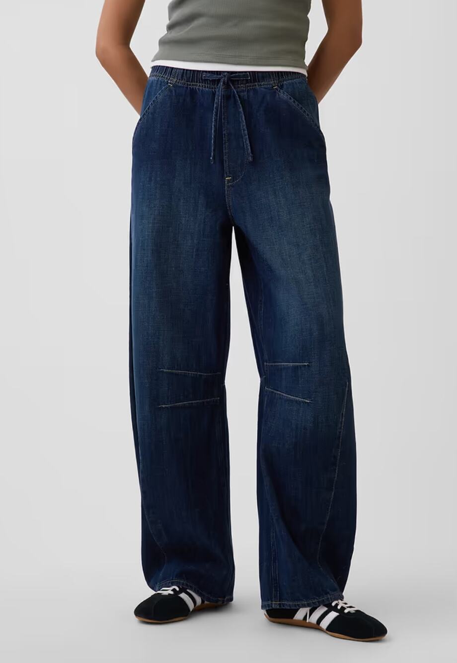 GAP Mid Rise Easy Horseshoe Jeans in Dark Indigo Size Small